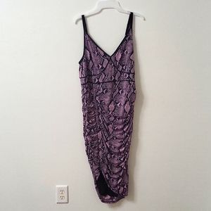 Torrid Pink Snake Bodycon dress